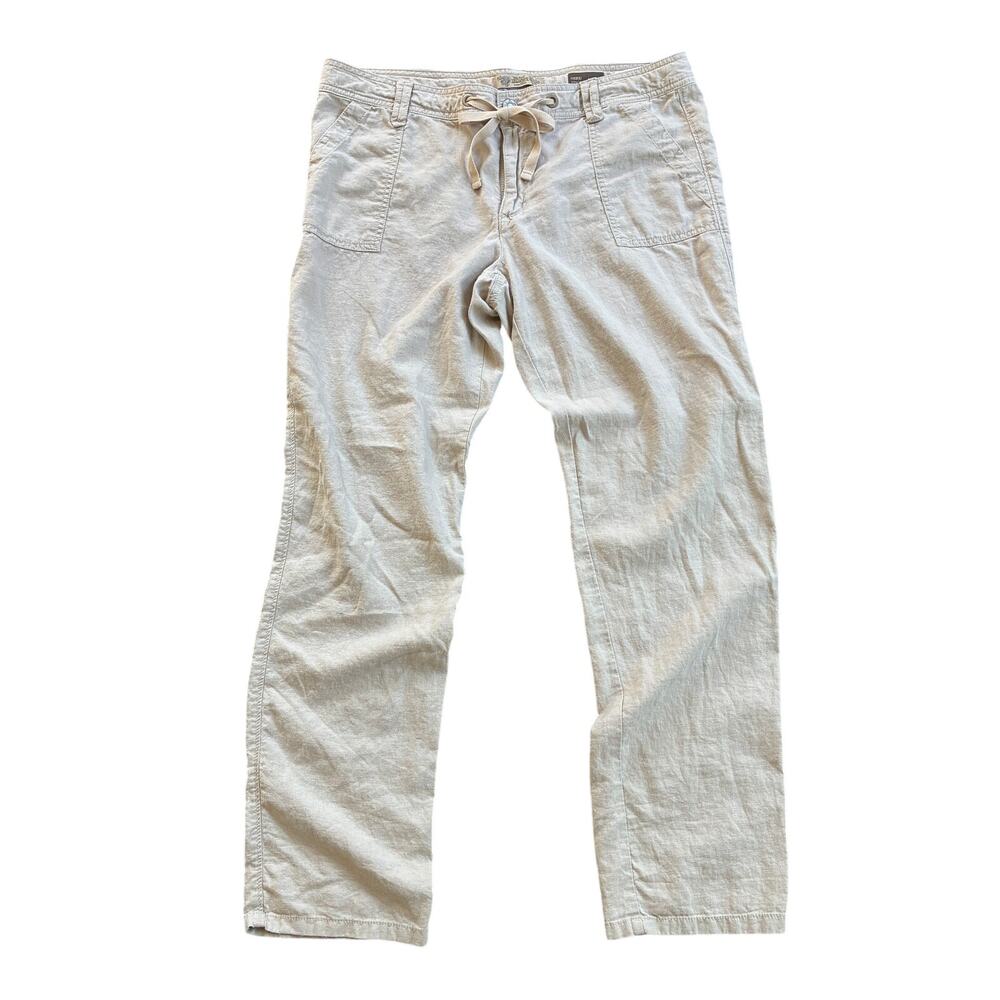 Nine West Vintage America Collection Linen-blend Patch Pocket Pants Size 12 P